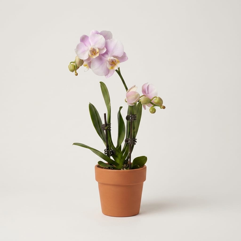 Фаленопсис горшок 9 см, высота 25 см (Phalaenopsis) — купить в Перми, Бергамот